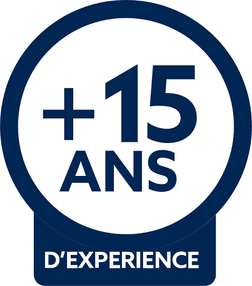 +15 ans d'expériences